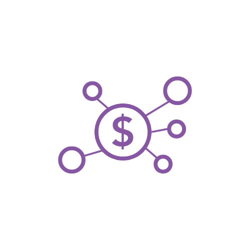 Money symbol with nodules extended out from centre.